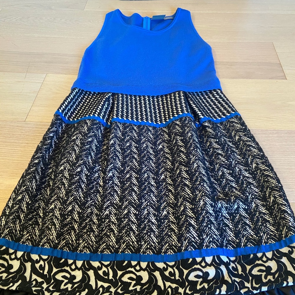 Anthropologie Girls From Savoy Mixed Media Sweater Dress